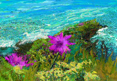 Flower on Cliff-top, 2005. 33cm by 23cm
